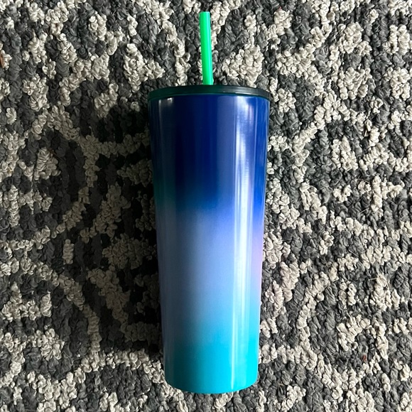Starbucks Limited Edition Blue Green Purple Ombré Tumbler- Venti - Picture 3 of 4